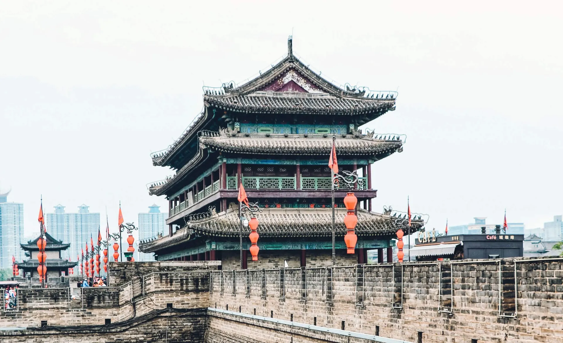 A gate tower on Xi'an's Ming dynasty city wall